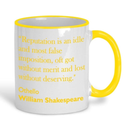 William Shakespeare Othello Literary Quote Mug