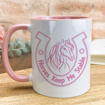 Horse Keeps Me Stable Mug
