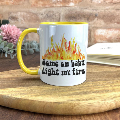 The Doors Light My Fire Music Lyrics Personalised Ceramic Mug