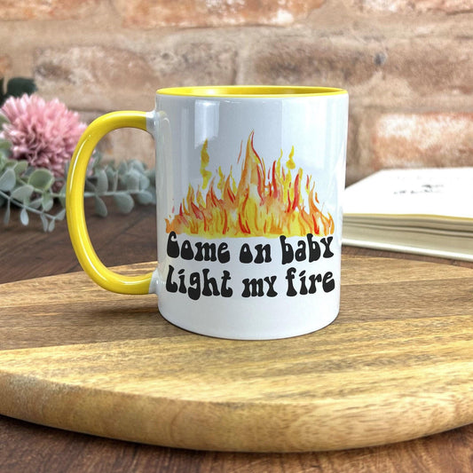 The Doors Light My Fire Music Lyrics Personalised Ceramic Mug