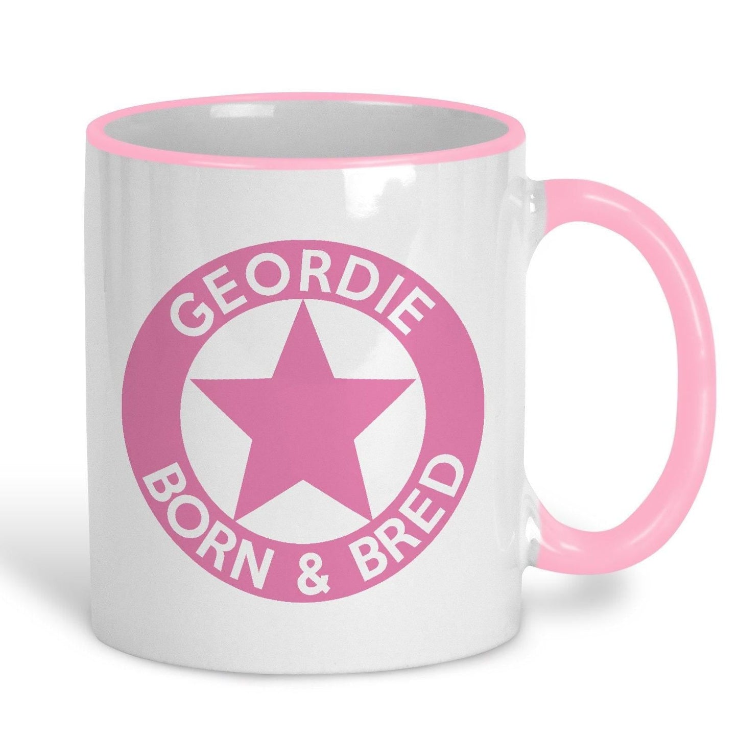 Geordie Born & Bred Star - Newcastle Geordie Dialect - Personalised Ceramic Mug