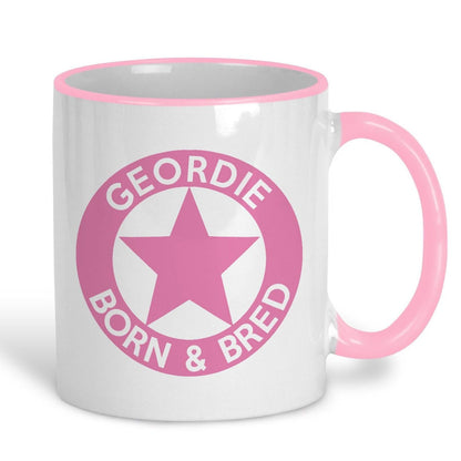 Geordie Born & Bred Star - Newcastle Geordie Dialect - Personalised Ceramic Mug