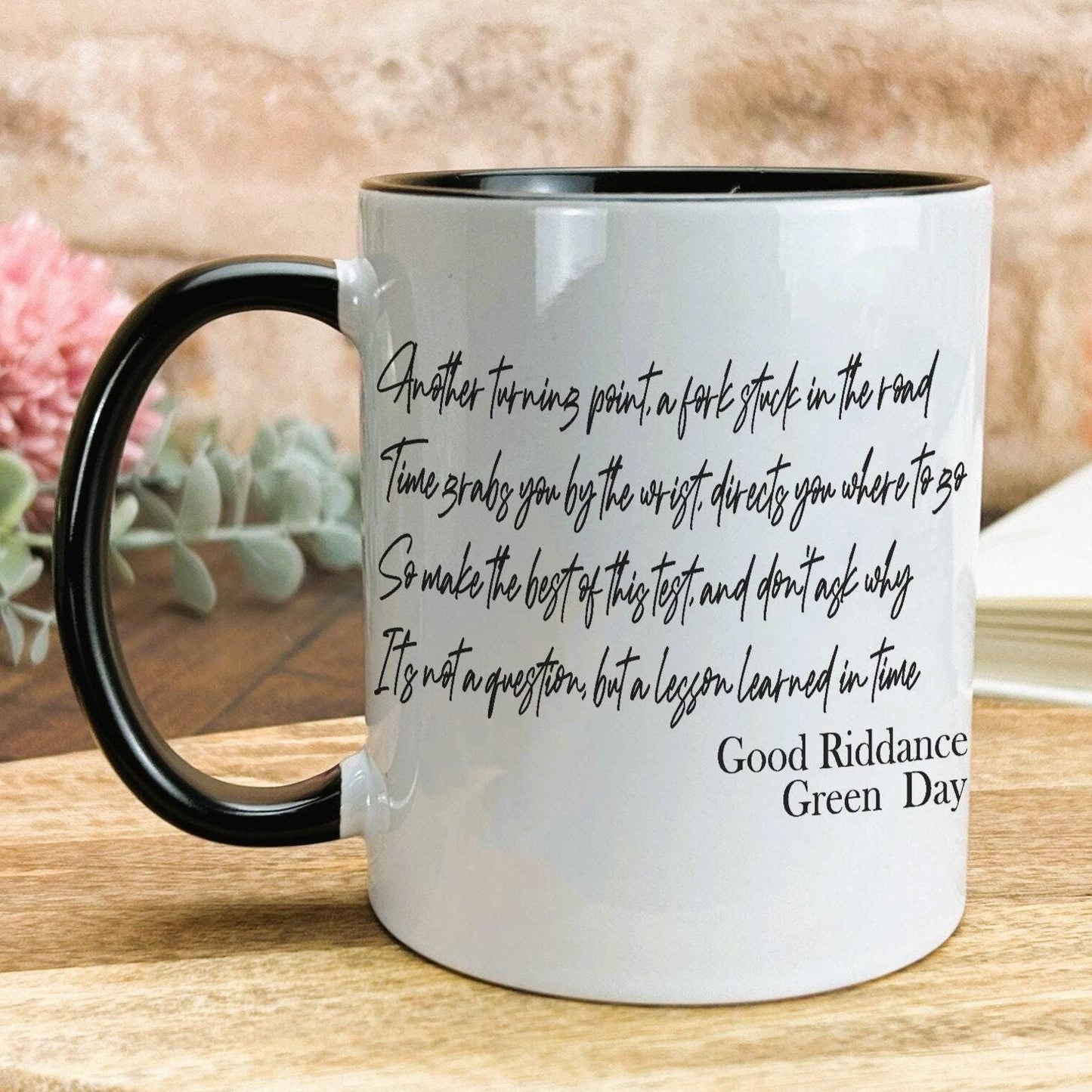 Green Day Good Riddance Music Lyrics Quote Mug