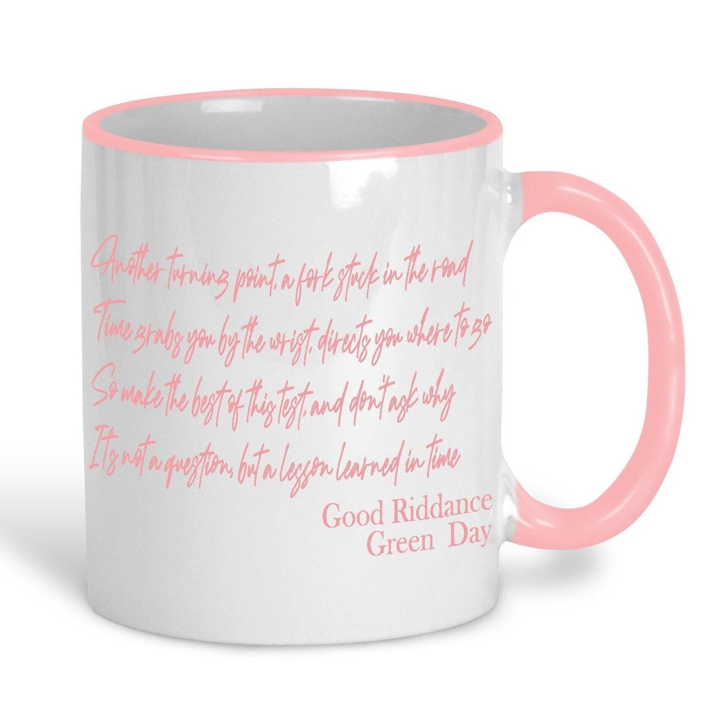 Green Day Good Riddance Music Lyrics Quote Mug