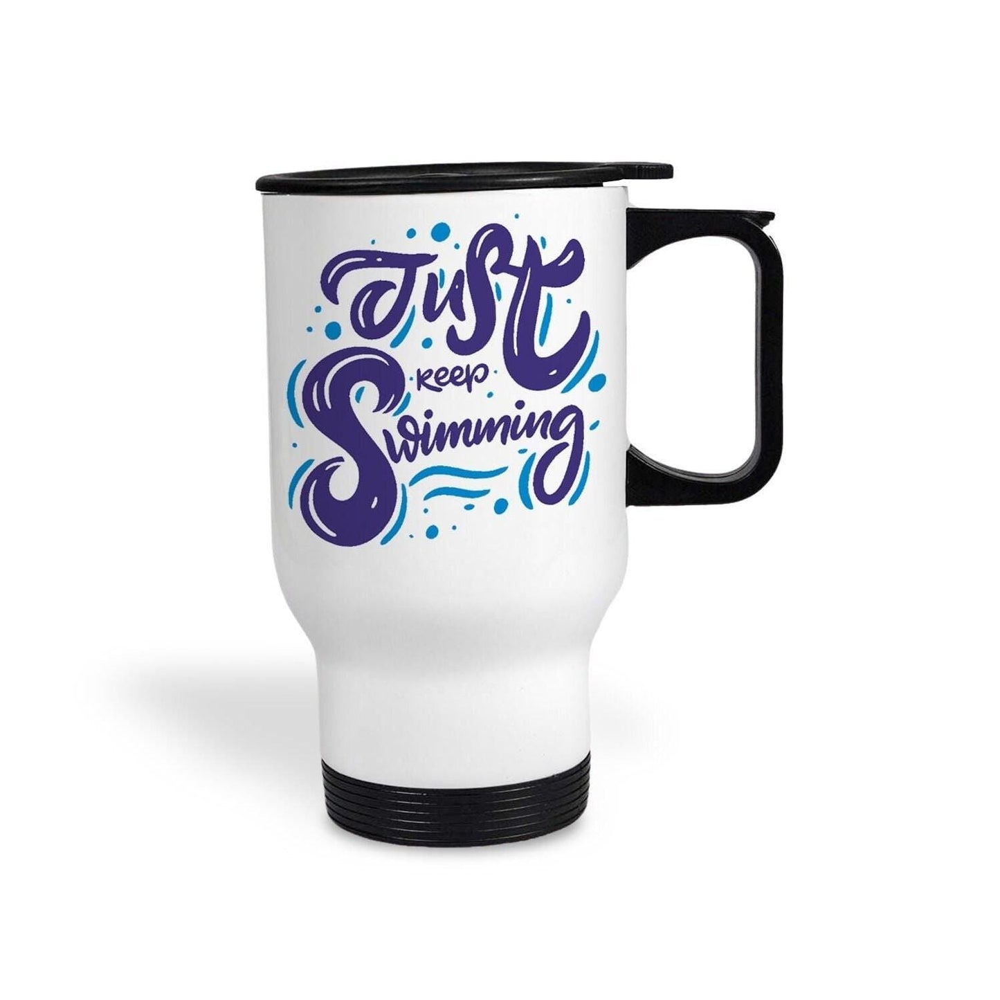 Just Keep Swimming Gala Personalised Travel Mug Swimmer Gift