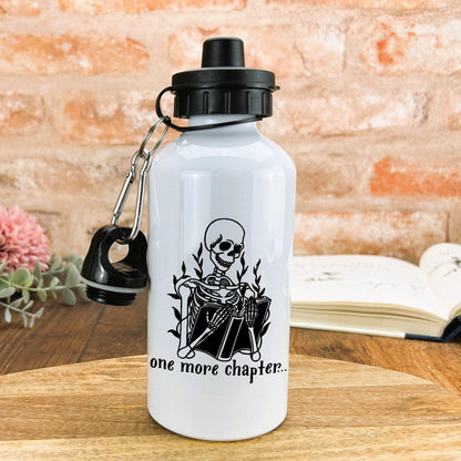 Skeleton One More Chapter Water Bottle Reader Gift