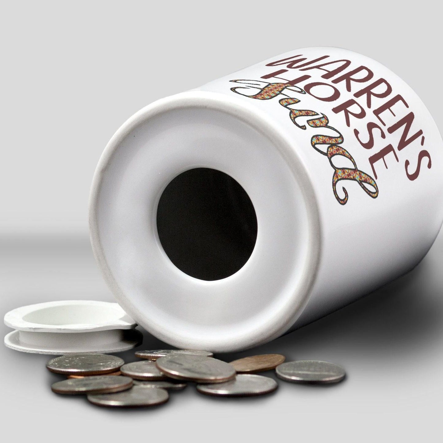 Horse Fund - Personalised Ceramic Money Box - Any Name - Horse Riding Savings