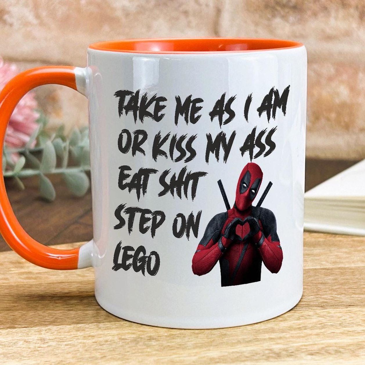 Deadpool Step on Lego Personalised Movie Ceramic Mug