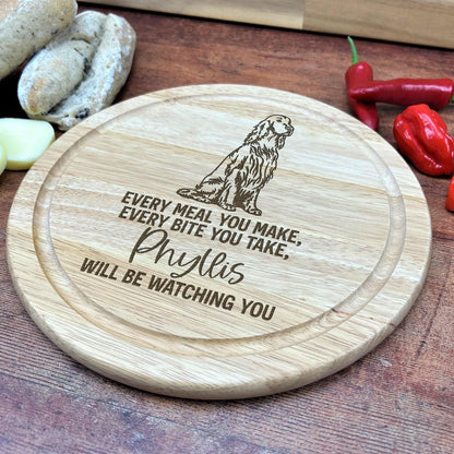 Irish Red Setter Dog - Personalised Chopping Board
