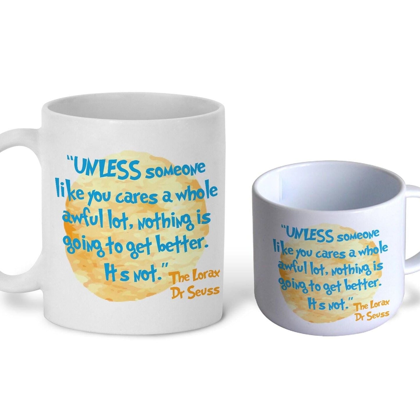 The Lorax Dr Seuss Children's Book Quote Literature Personalised Gift Mug Polymer First Unbreakable