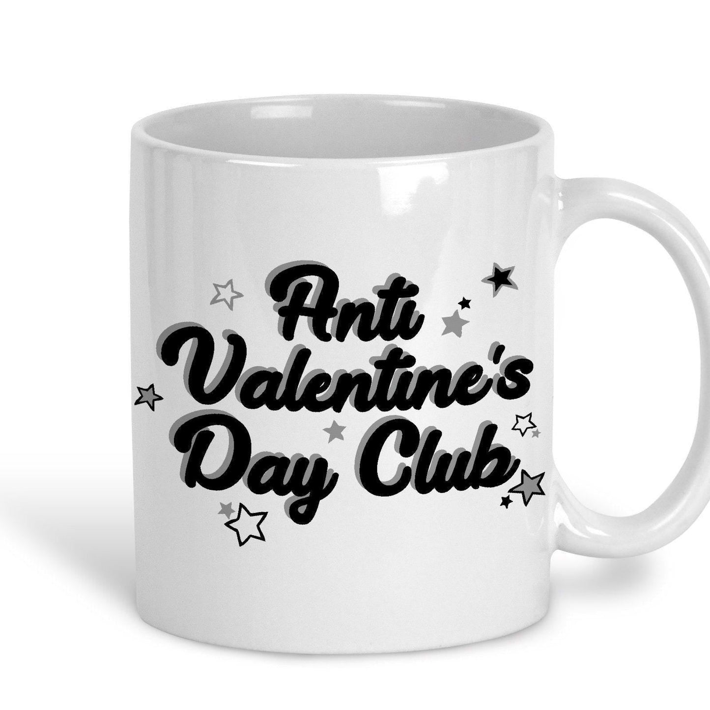 Anti Valentine's Day Club Mug Personalised Ceramic Mug