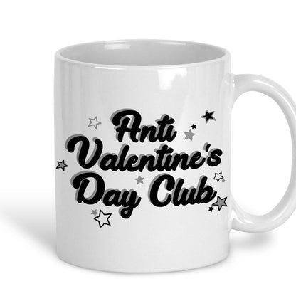 Anti Valentine's Day Club Mug Personalised Ceramic Mug
