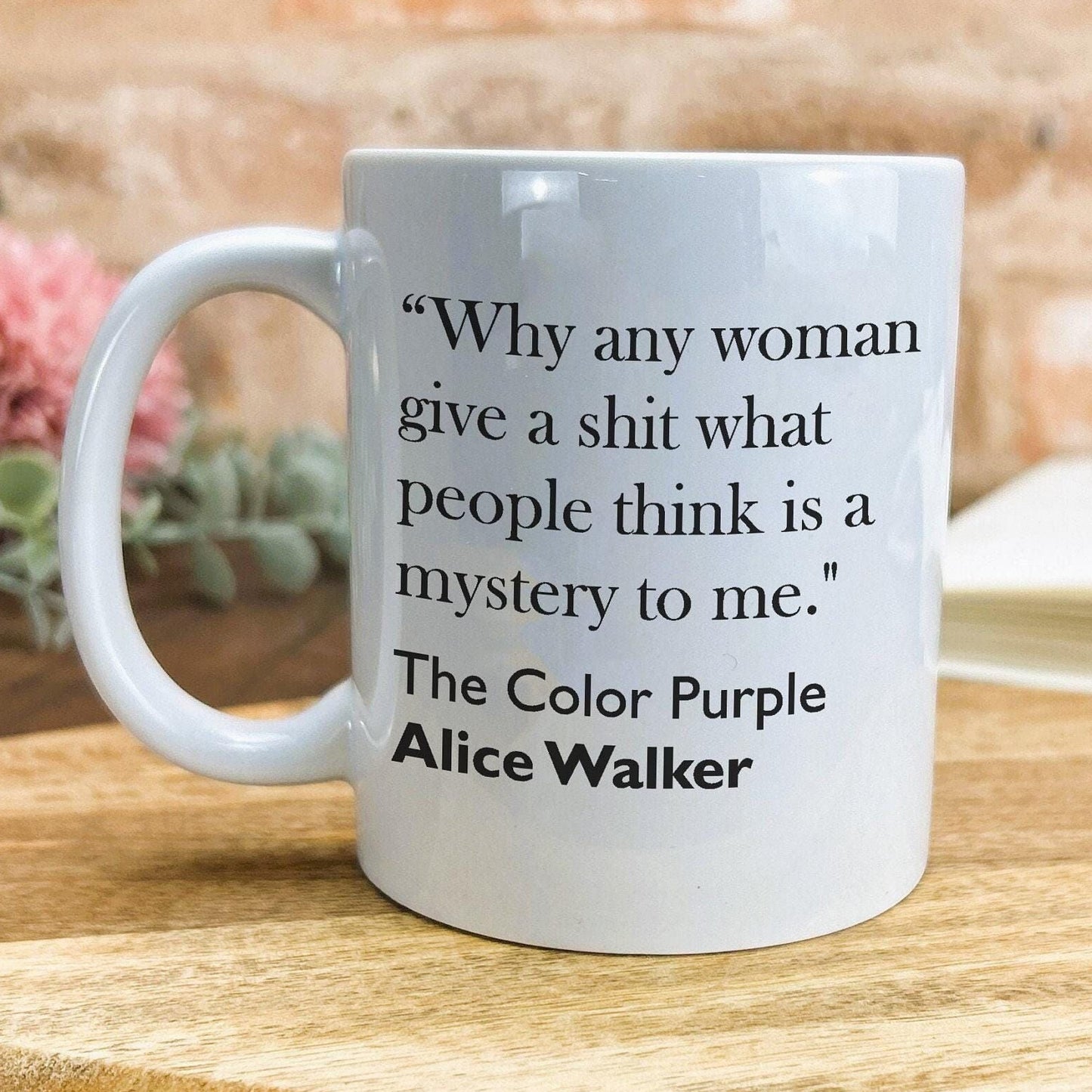 Alice Walker The Color Purple Literary Quote Mug