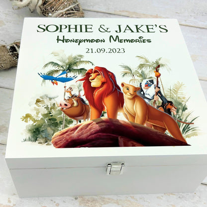 Lion King Disney Memory Keepsake Storage Box - Personalised Gift