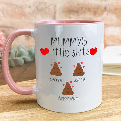 Mum Little Shits Personalised Mothers Day Ceramic Mug