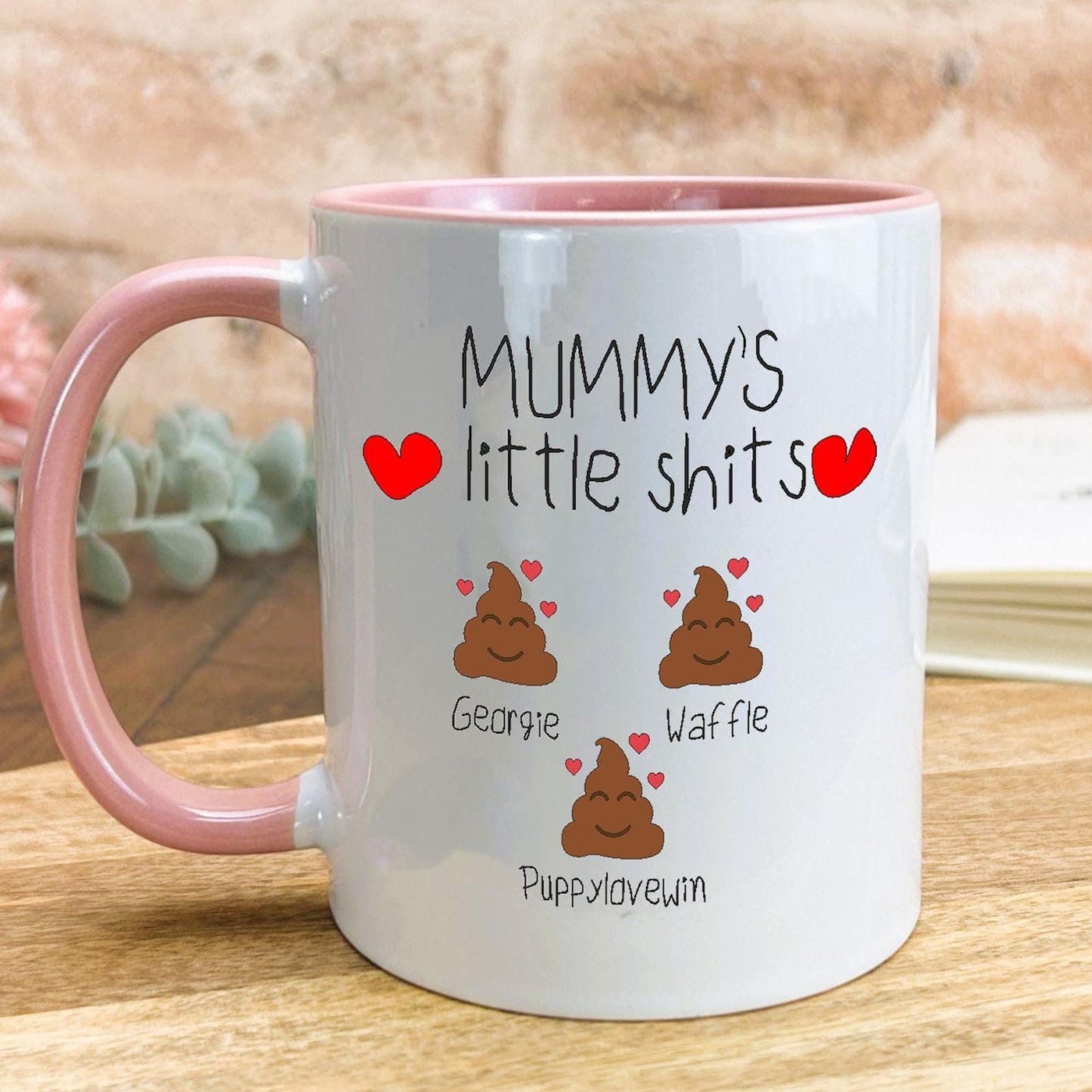 Mum Little Shits Personalised Mothers Day Ceramic Mug