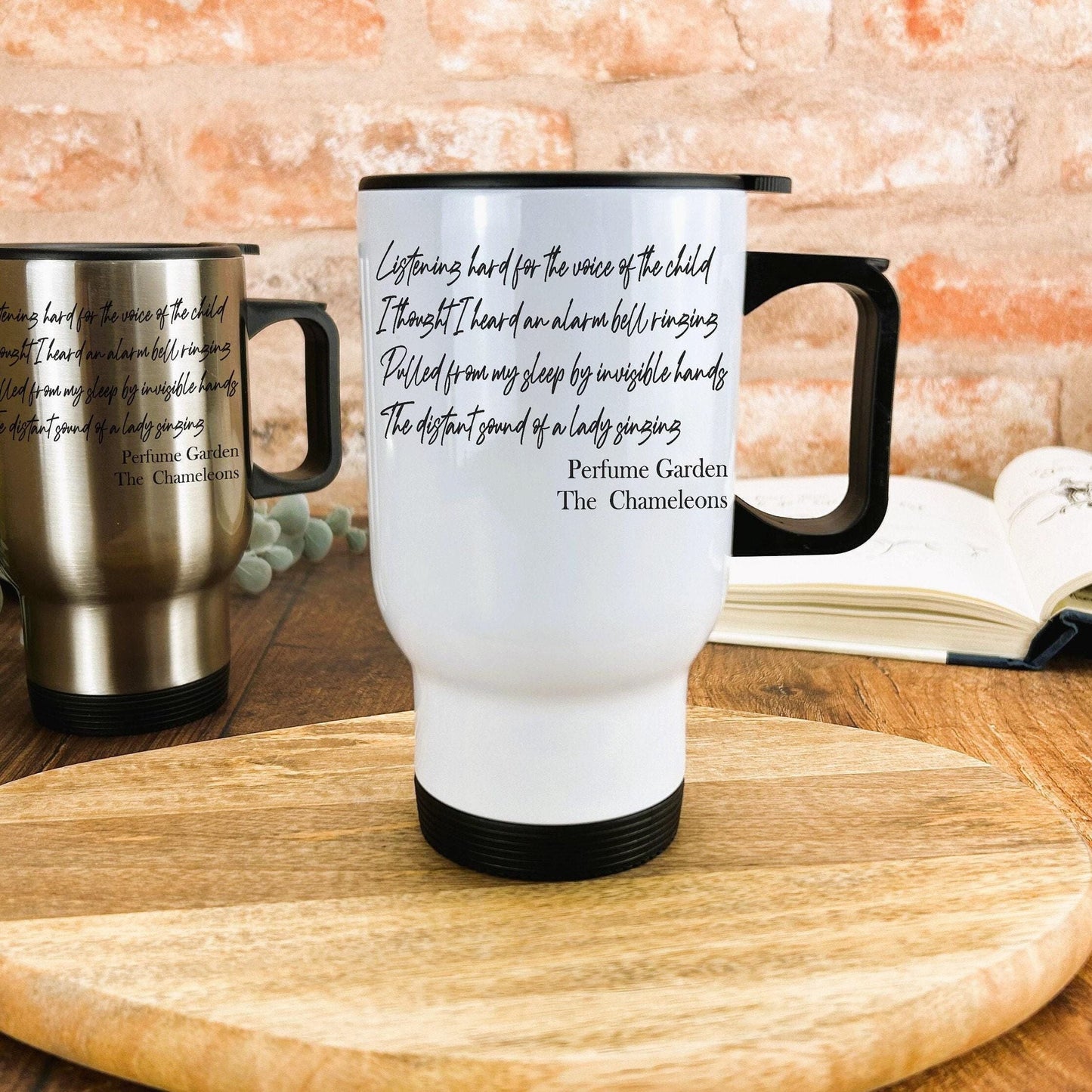 The Chameleons Perfume Garden Music Lyrics Travel Mug Personalised Gift