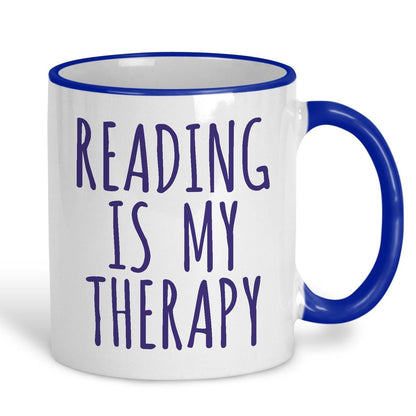 Reading Is My Therapy Mug