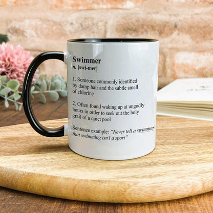 Swimmer Definition Swimming Swim Gala Personalised Sport Mug