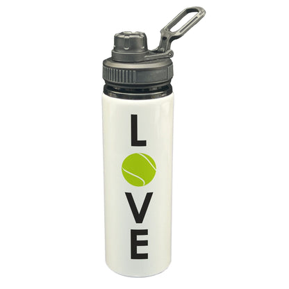 Love Tennis Exercise Training Gift Hydration Gym Fitness Screw Cap Water Bottle