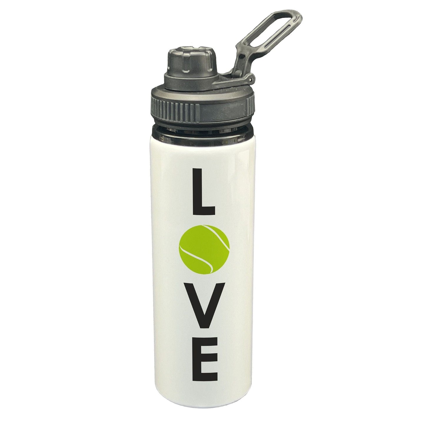 Love Tennis Exercise Training Gift Hydration Gym Fitness Screw Cap Water Bottle