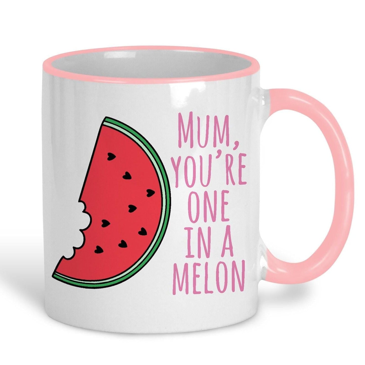 Mum You're One In A Melon Pun Funny Personalised Mother's Day Ceramic Mug
