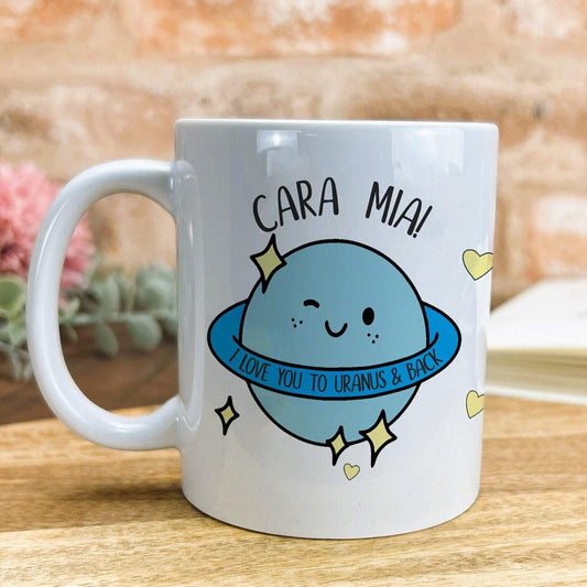 I Love You To Uranus And Back Funny Pun Personalised Mug Valentine's Day Boyfriend Girlfriend Gift