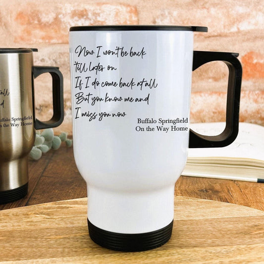 Buffalo Springfield On the way Home 60s Personalised Travel Mug
