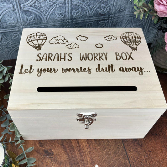 Hot Air Balloon Worry Box - Primary School Personalised Dropbox