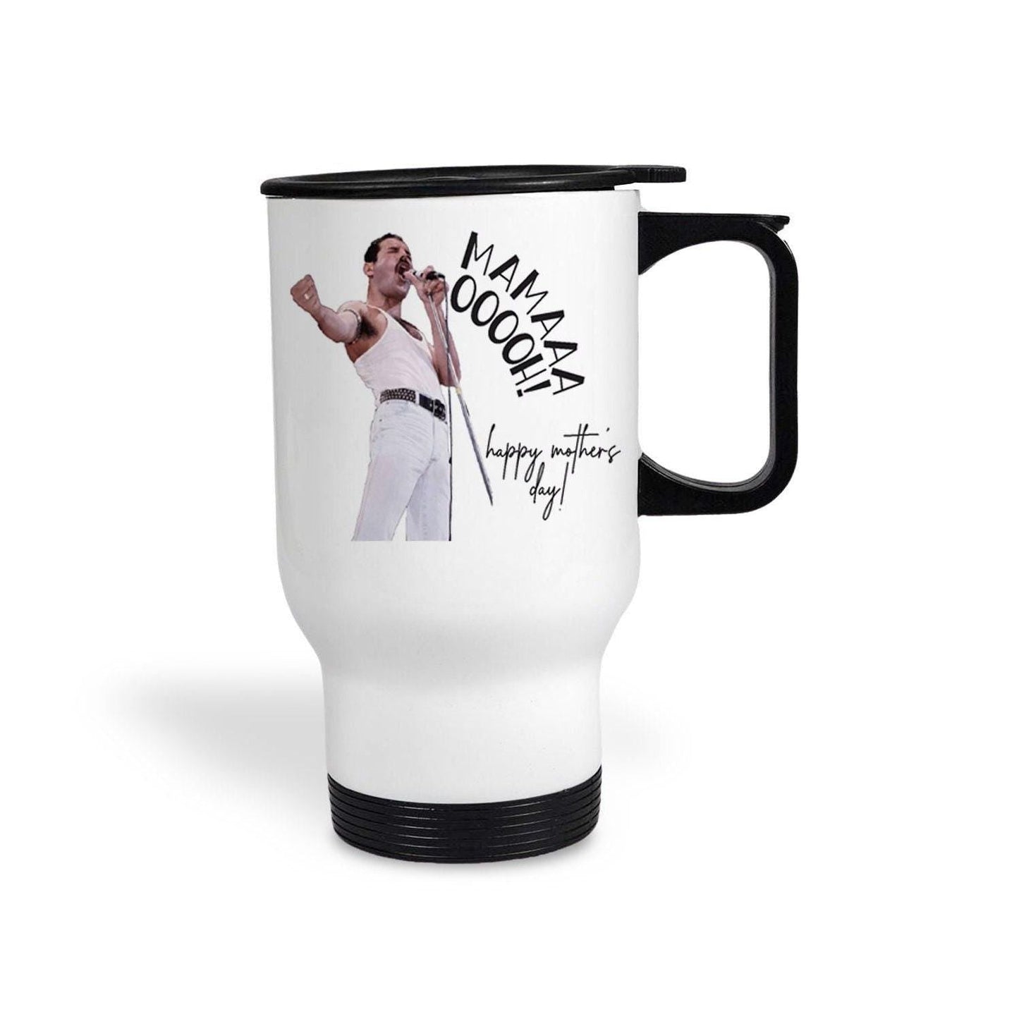 Freddie Mercury Mama Ooh Queen Mother's Day Travel Mug Personalised Gift