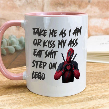 Deadpool Step on Lego Personalised Movie Ceramic Mug
