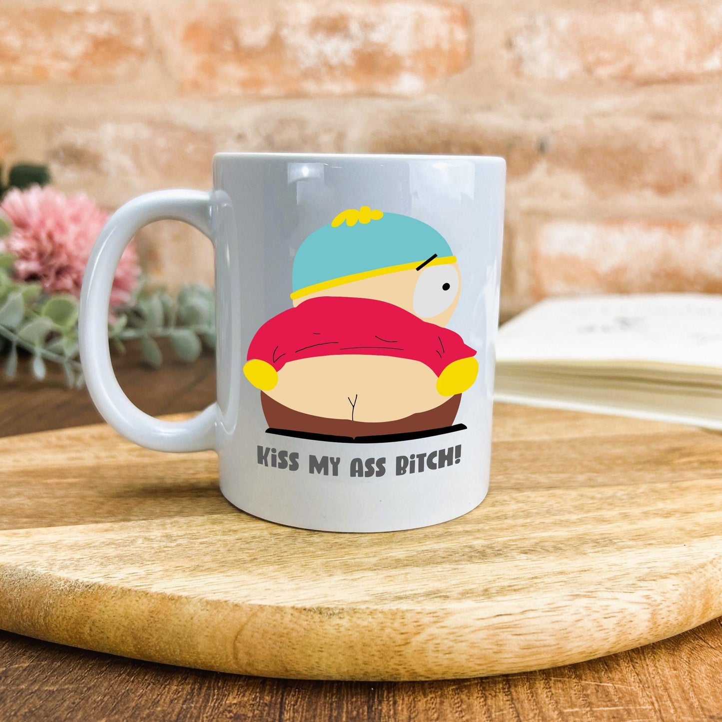 Cartman Kiss My Ass South Park Character Personalised Ceramic Gift Mug