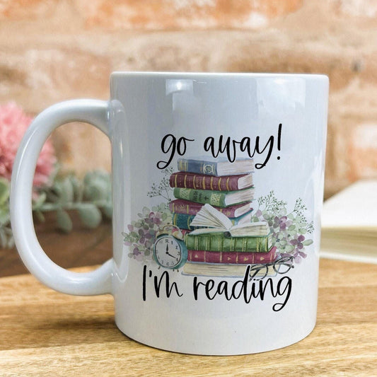 Go Away I'm Reading Mug