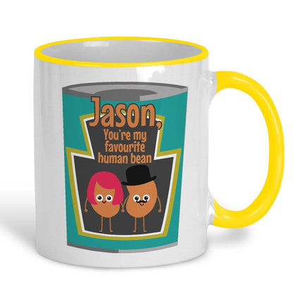 My Favourite Human Bean Baked Beans Heinz Personalised Mug Valentine's Day Boyfriend Girlfriend Gift Partner Love