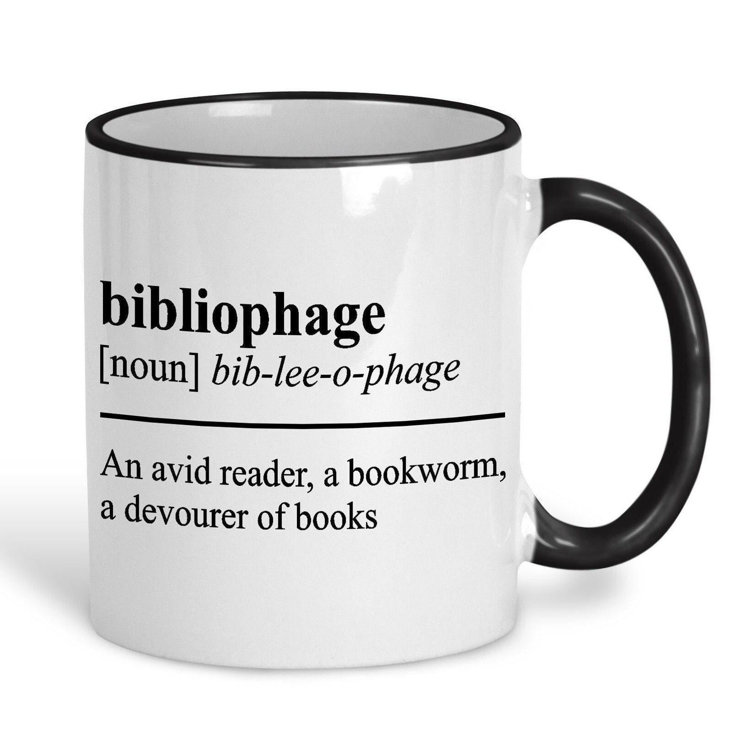 Bibliophage Definition Personalised Reader's Ceramic Mug