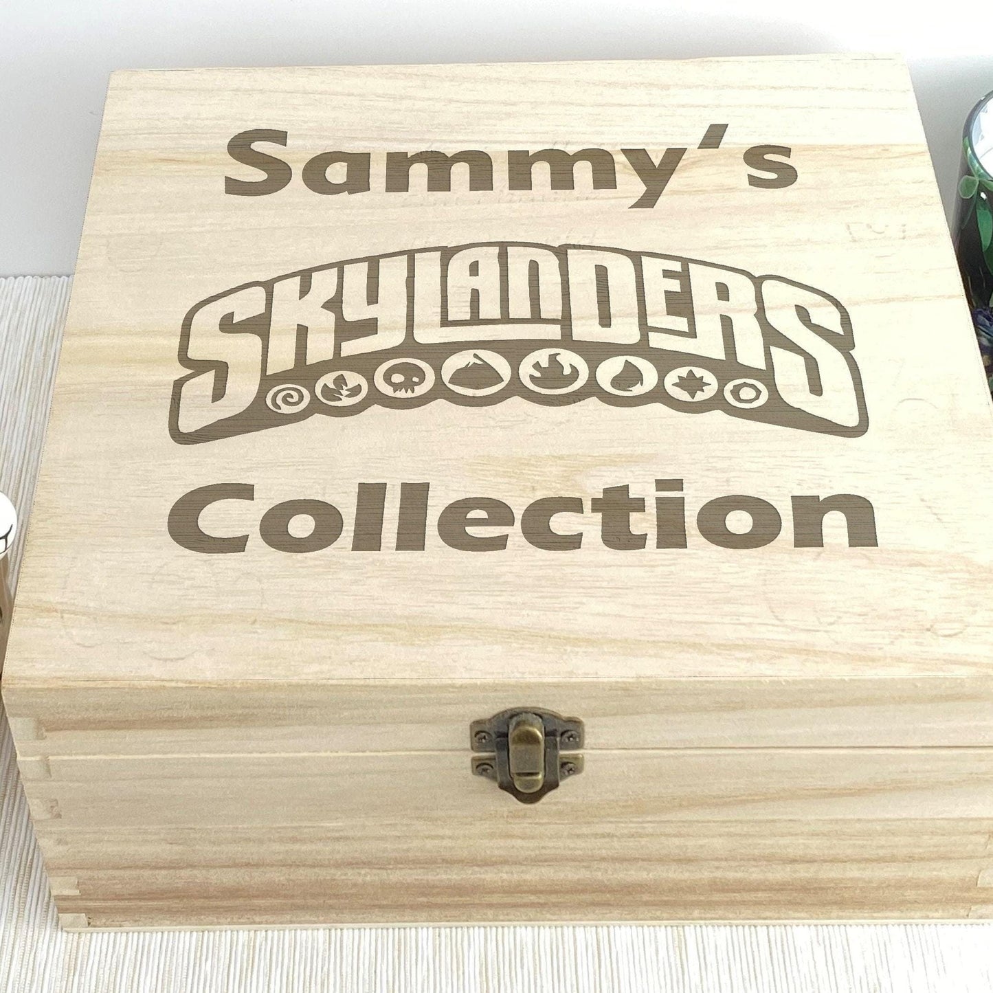 Skylanders Wooden Storage Toys Box Personalised Gift