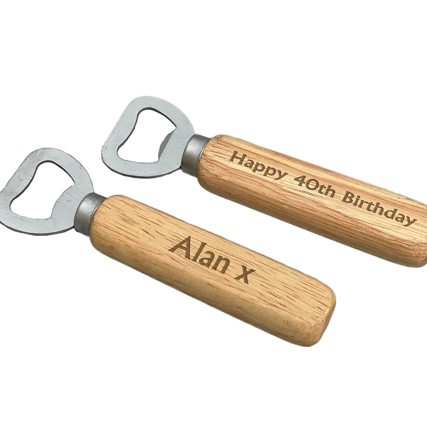 Personalised Engraved Wooden Bottle Opener - Any Name / Any Wording