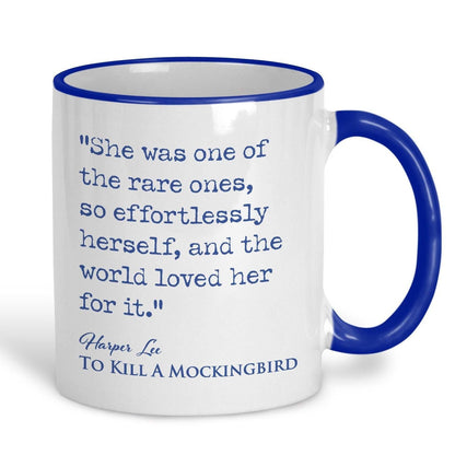 To Kill a Mocking Bird Harper Lee Book Quote "One Of The Rare Ones" Classic Literature Mug