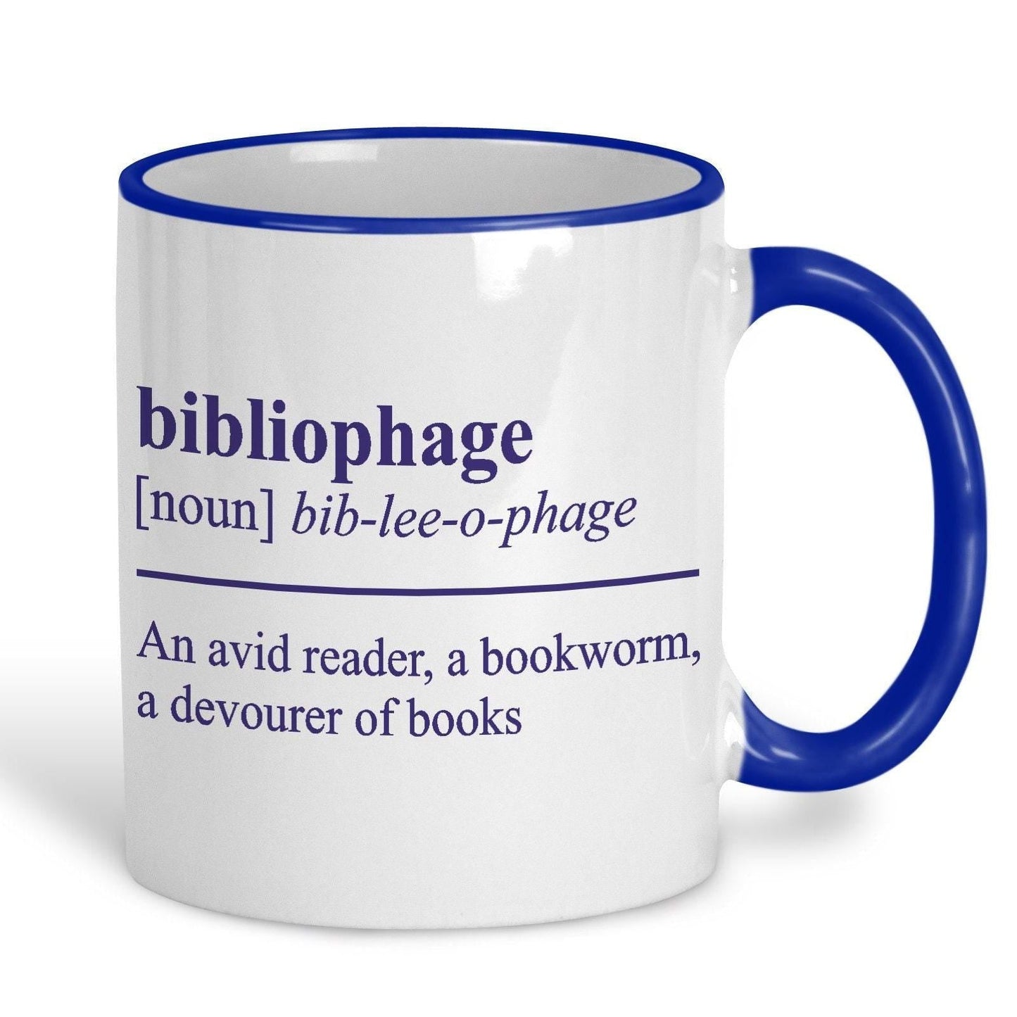 Bibliophage Definition Personalised Reader's Ceramic Mug