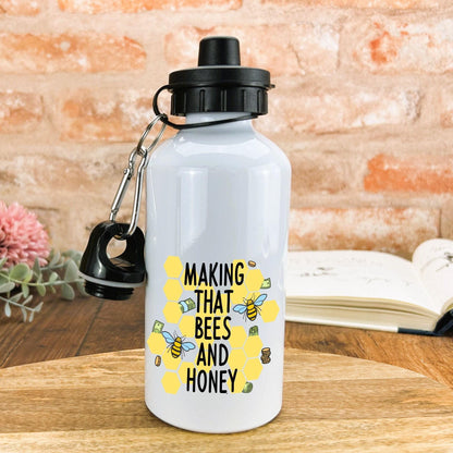 Making That Bees and Honey - Cockney Rhyming Slang Dialect - Personalised Water Bottle