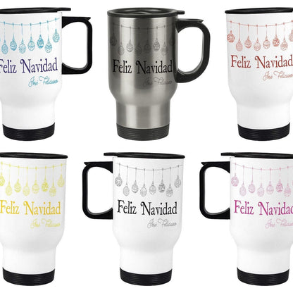 Feliz Navidad Jose Feliciano Christmas Song Lyrics Travel Mug
