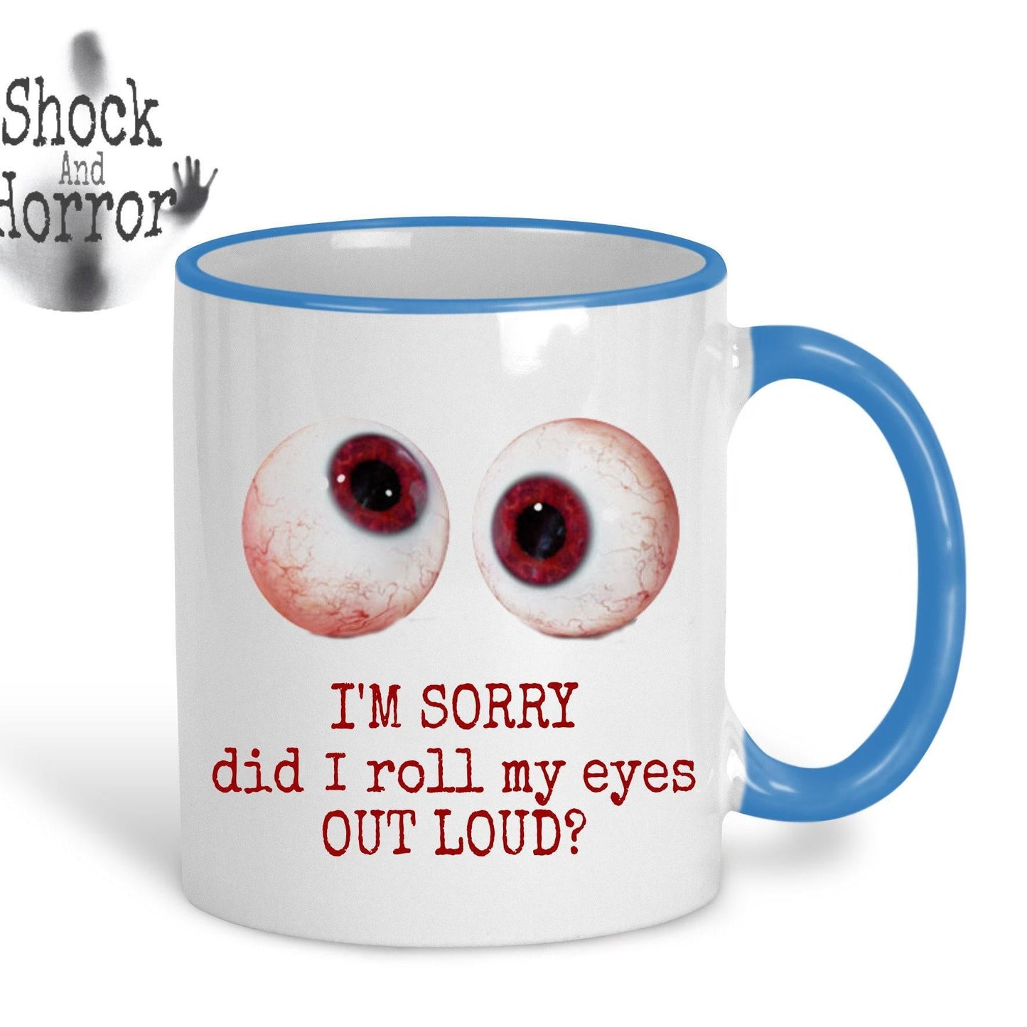 Personalised Eyeball Image Mug - Gift With Attitude