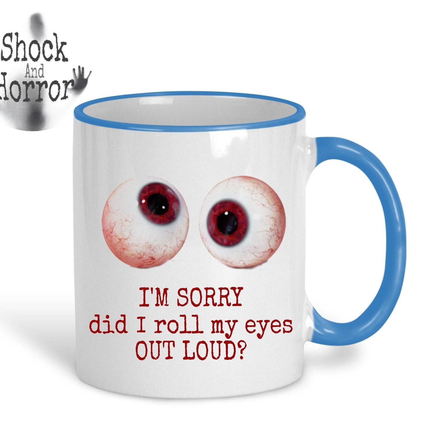 Personalised Eyeball Image Mug - Gift With Attitude