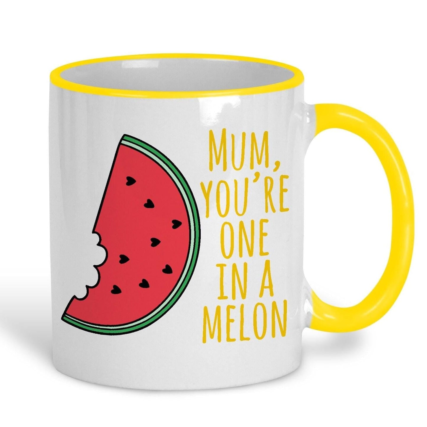 Mum You're One In A Melon Pun Funny Personalised Mother's Day Ceramic Mug