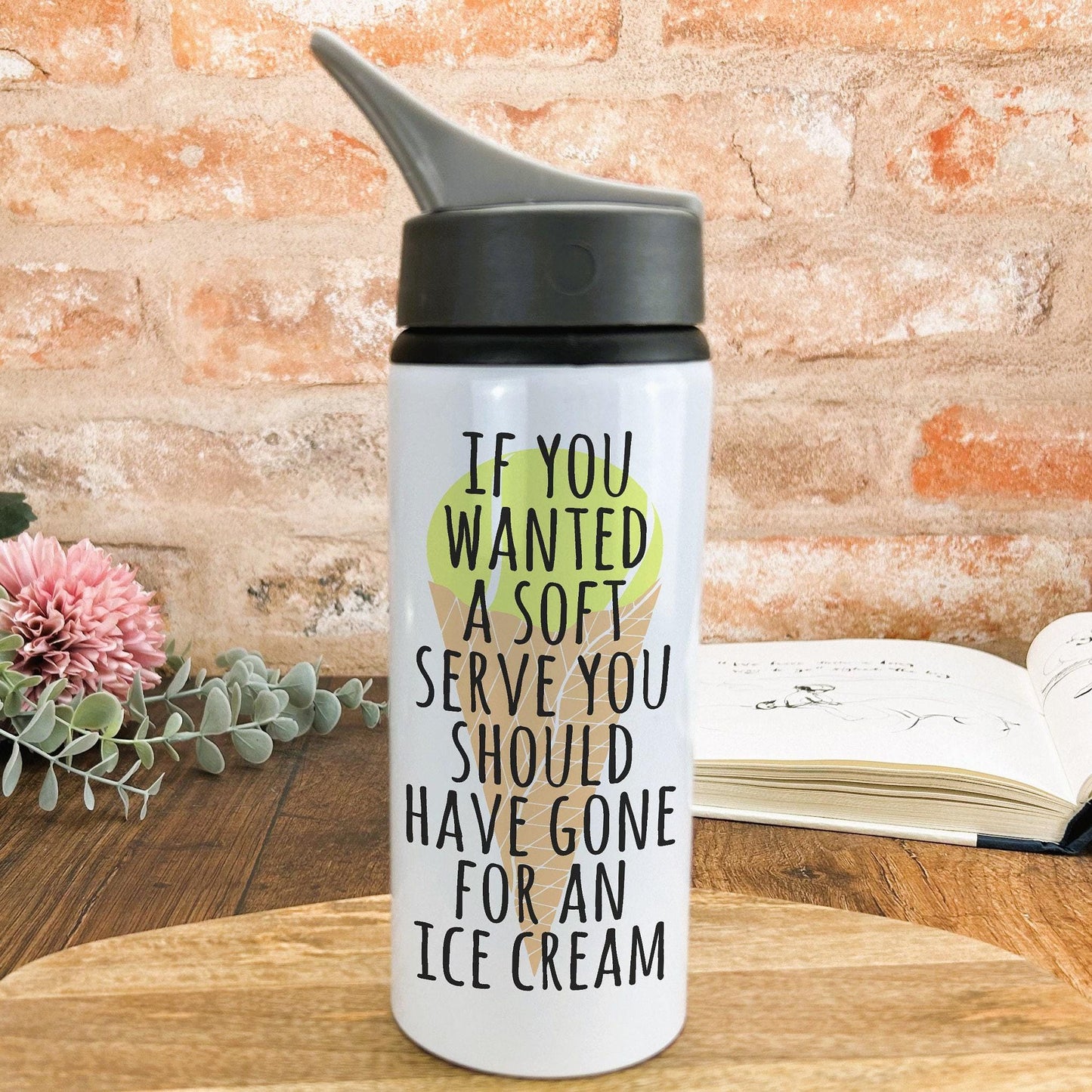Soft Serve Tennis Gift Water Bottle