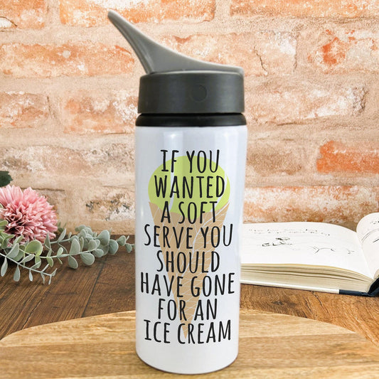 Soft Serve Tennis Gift Water Bottle