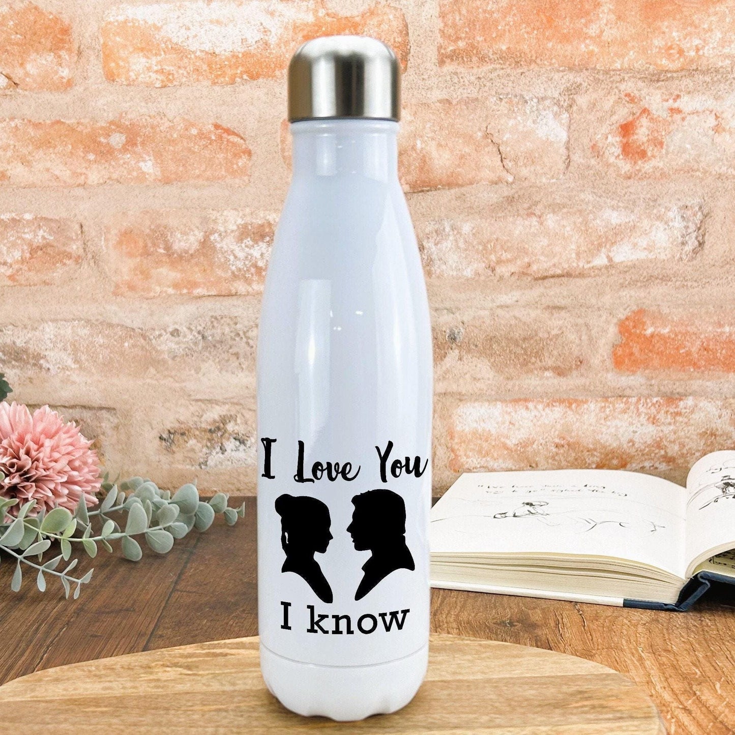 I Love You I Know Star Wars Valentine Gift Personalised Water Bottle