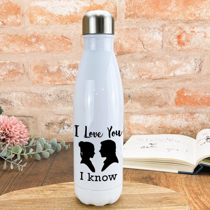 I Love You I Know Star Wars Valentine Gift Personalised Water Bottle