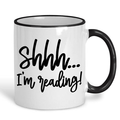 Shhh... I'm Reading Personalised Reader's Ceramic Mug