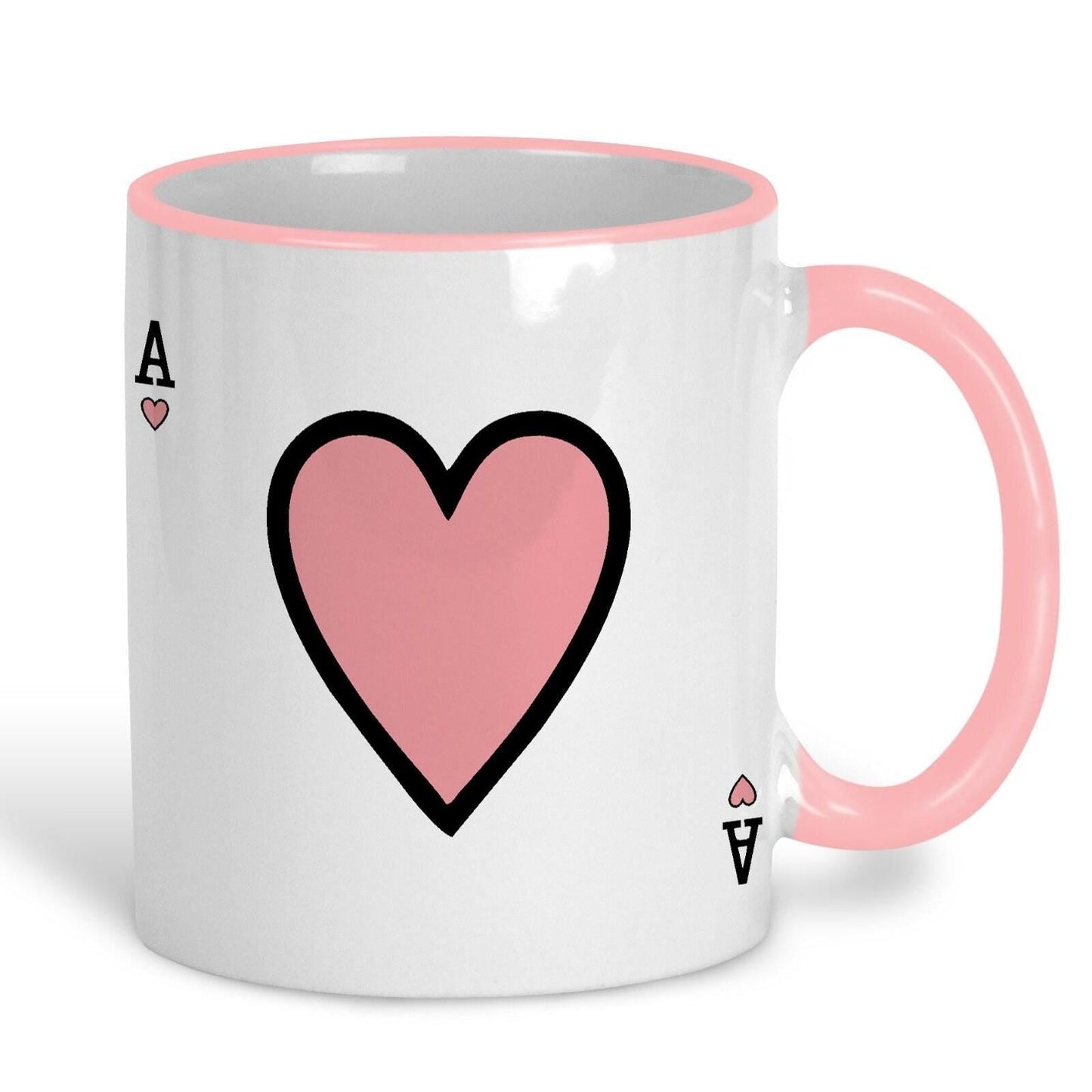 Ace of Hearts Playing Card Design Personalised Ceramic Mug